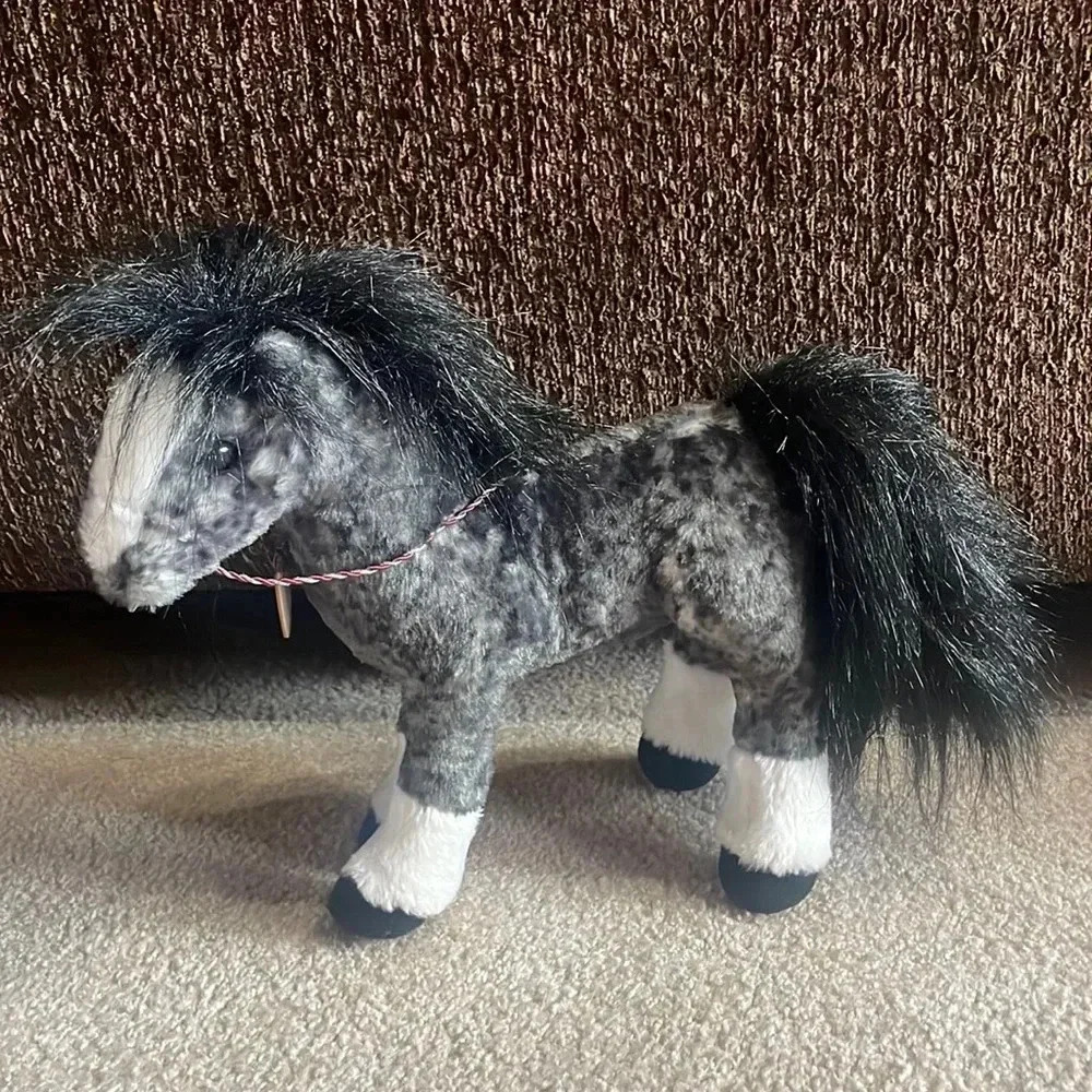 Breyer Aurora Horse‎ 11” Plush Andalusian Gray White Stockings Blaze Face